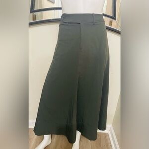 Grace Element Elegant Green A-Line Skirt